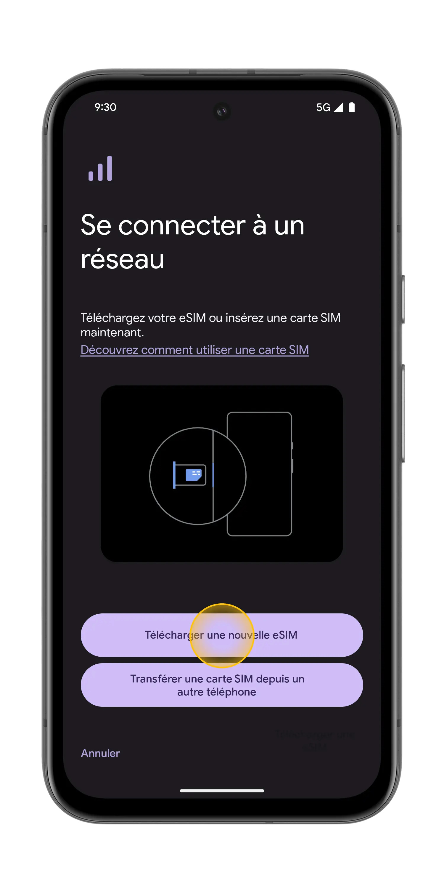 Google - étape 3 : Scannez le QR code